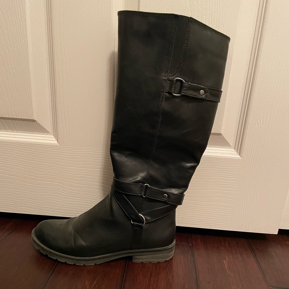 Black Leather Boots